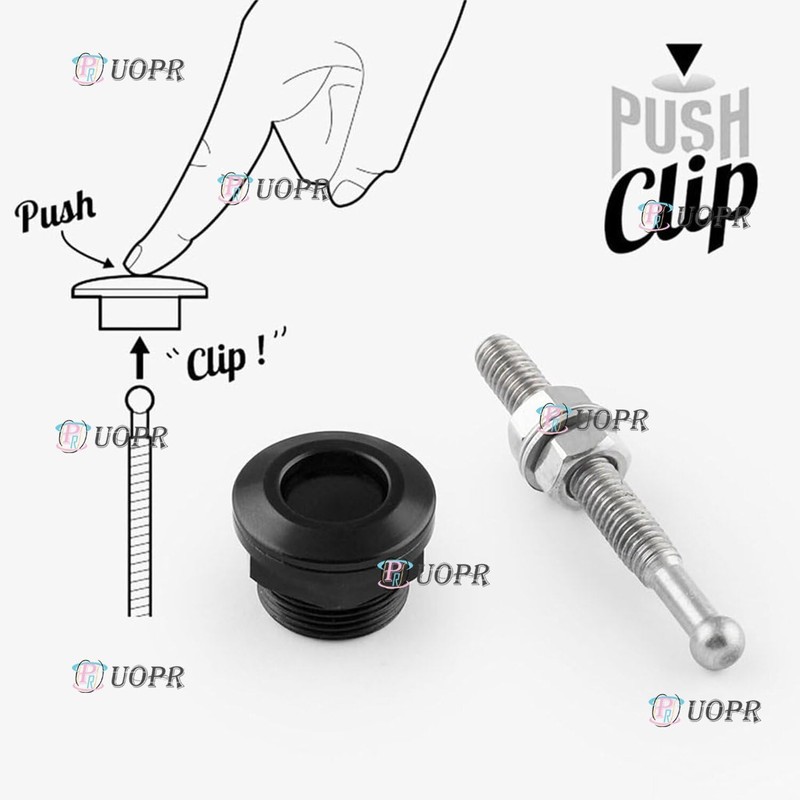 Bonpin Quick Fastener Push Button Hood Pin for Car 4