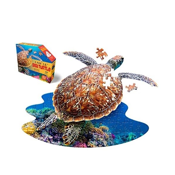 Madd Capp LiL' SEA TURTLE 100 Piece Shaped Puzzle