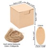 Belle Vous Pack of 100 Gift Boxes with Lids Made