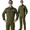 Maxim Party Supplies Men's Air Force Pilot Costume Jumpsuit with
