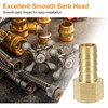 sourcing map Brass Barbed Fitting 3/8" NPT Female to 1/2"