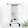 White Beauty Salon Trolley Cart with Socket Stand Rolling Cart