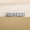 Gobaalele Cubic Zirconia Wedding Band Set Eternity Rings 5A Grade