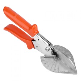 Multi Angle Miter Shears, 45 to 135 Degree Adjustable Angle Scissors Cutter Hand Tool Shoe Molding for Cutting Soft Wood Plastic(Adjustable Naranja)