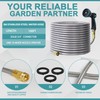 Numwot 100FT 5/8'' Garden Hose, 304 Stainless Steel Water Hose,