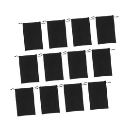 GANAZONO Eyewear Pouches for Ski Goggles 12 Pack Microfiber Material Scratchproof Drawstring Zipper Multi-Purpose Storage