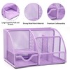 12 in 1 Purple Desk Organizers and Accessories Set, Purple