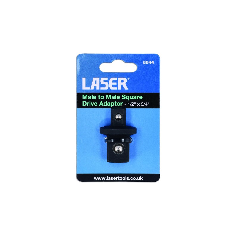 Laser 8844 Male to Male Square Drive Adaptor - 1/2"