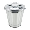 DOERDO Mini Desktop Wastebasket Galvanized Trash Can, for Kitchen Countertop,