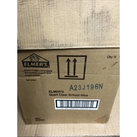 Elmer'sss Lot Of 6 Elmer's Liquid School Glue, Clear, Washable, 32oz Brand New