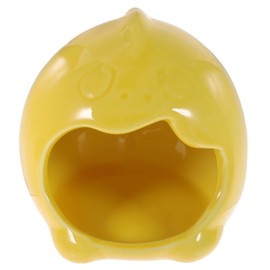 Sosoport Little Shaped Hamster Nest Ceramic Cooling Pet Nest for Comfort Cute Design for Pets Like Hamsters and Guinea Pigs and Safe for Daily Use