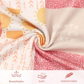 SWESEN 2 Pack Nursing Pillow Cover for Baby Girls, Breastfeeding Pillow Slipcover, Soft Stretchy Snug Fits On Infant Nursing Pillow, Machine Washable & Breathable, Fox & Sun