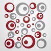 WANDfee® Wall Tattoo, Circles, Dots, 50 Stickers, Colour Choice For