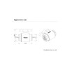 Barrow Mini Water stop valve - Black main body +