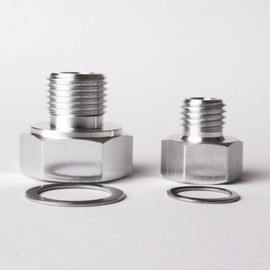 Oil Pressure Sensor Adapter - M16x1.5 & M12x1.5 to 1/8 NPT, Compatible with LS-Series Engines