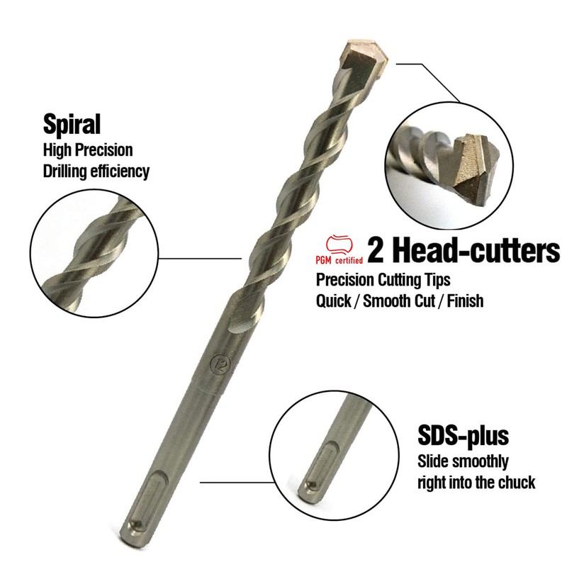 NORTOOLS SDS Plus Hammer Drill Bits 7 PCS Rotary Hammer