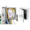 QWORK Heavy-Duty Outdoor Electrical Box, Fiberglass Reinforced Polyester, Steel, 12x10x6