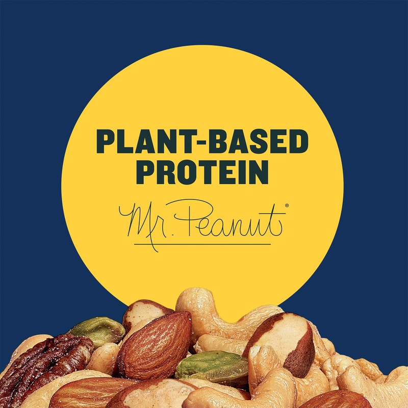 PLANTERS Deluxe Pistachio Mix, Party Snacks, Plant-Based Protein, 14.5 Oz