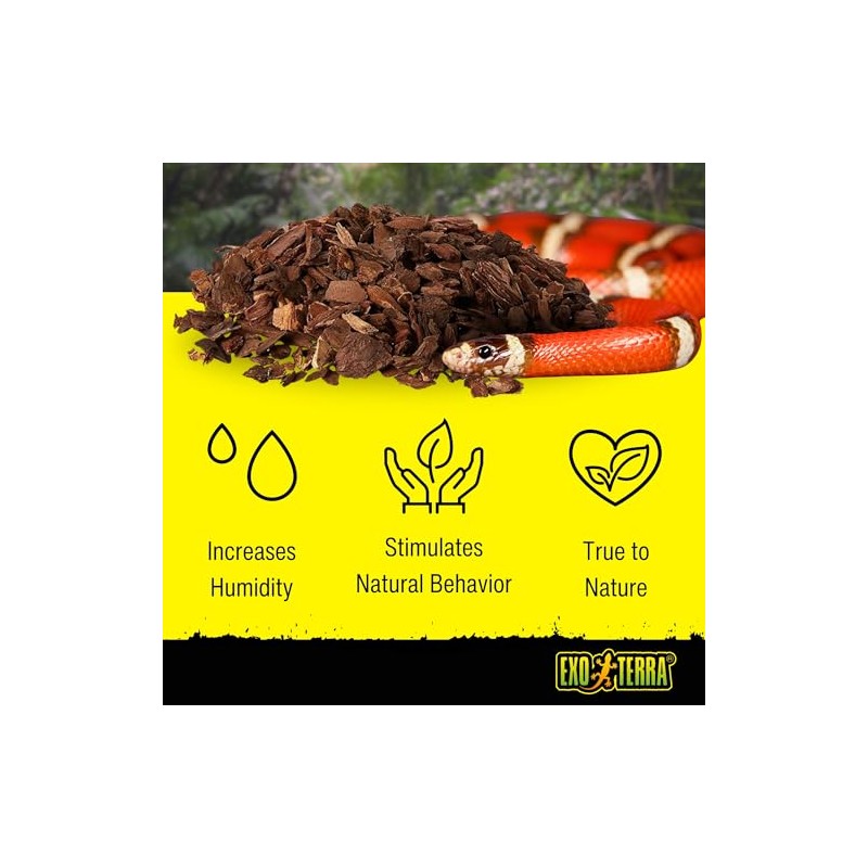 Exo Terra Forest Bark Natural Terrarium Substrate, 4 Quarts, PT2750