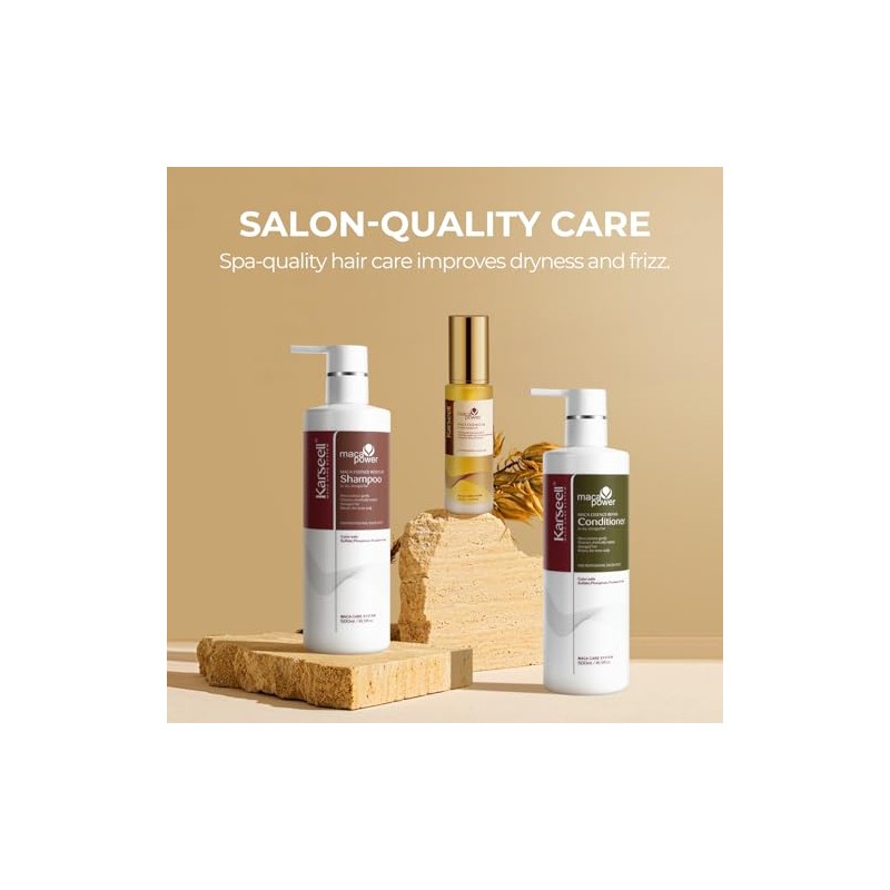 Karseell Kit De Tratamiento Capilar Con Colágeno, Champú Y Acondicionador