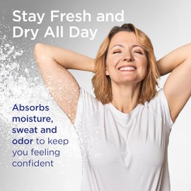 Shower to Shower Original Fresh Body Powder with Chamomile for Men & Women, Talc Free, Sweat Absorbing, Prevents Chafing & Odor, Deodorizing All Over Body Powder, 8 Ounces (Pack of 4)