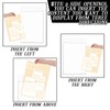 Fullhawl 3 Pack 8.5x14 Acrylic Wall Mount Sign Holder Clear