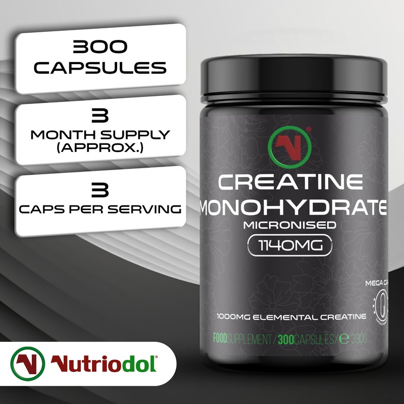 Nutriodol Nutriodol Creatine Monohydrate Mega Capsules C Pre Workout &