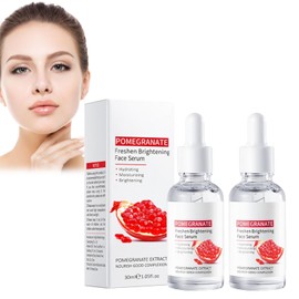 Hppsctink 2pcs Granatapfel-Serum, Feuchthaltiges Serum, Hellt das Gesicht auf und versorgt es mit Feuchtigkeit, Verbessert Mattigkeit, 2pcs*30ml, serum