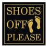 All Quality Shoes Off Please Square Wall Door Sign -