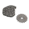 428 19T 17mm Sprocket with 428 60 Links Chain Steel