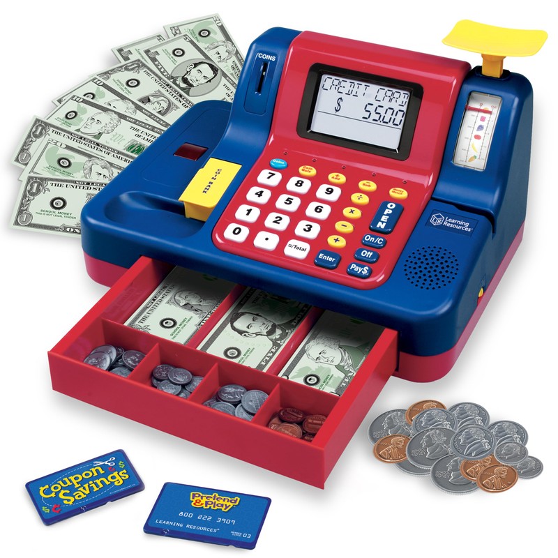Learning Resources Pretend & Play Teaching Cash Register - Math