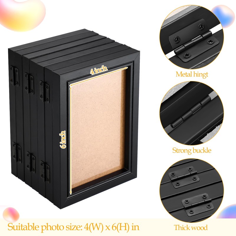 Sintuff 8 x 10 Picture Frames Hinged Fold Photos Frame
