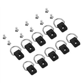 Ejoyous Pack of 10 Kayak D Ring, Canoe Kayak Fish Rigging D Rings with M6 Screws Kayak D Buckle Accessories for Canoe Kayak Boat Fishing Sailing Pendant