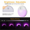 YUNLEX 2 Pack Purple Battery Night Light, Motion Activated Night