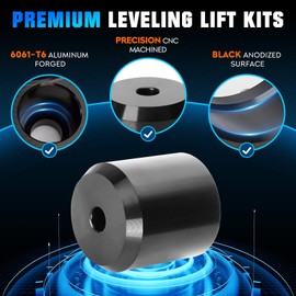 3" Front Leveling Lift Kits Fit for Ford F250 F350 Super Duty 4WD 2005-2023, 3inch Front Coil Aluminum Forged Strut Spring Spacers with Shock Extenders and 10.9 High Strength Lug Bolts