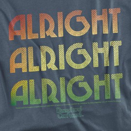 Dazed and Confused Alright Z Unisex Adult T-Shirt, Slate, X-Large