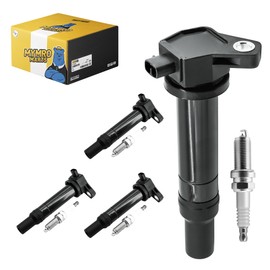 Set of 4 Ignition Coils & Spark Plugs for 2006-2011 Kia Rio/Rio5 & Hyundai Accent 1.6L - Replaces UF499, C1543 | 4-Cylinder Kit