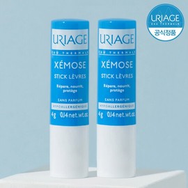 Uriage Xemose Stick Levres 4g x 2 (Unscented Lip Balm) / 유리아쥬 제모스 스틱레브르 4G X 2개 (무향 립밤)