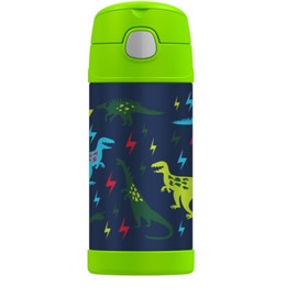 Thermos [Thermos] Funtainer CRCKT Stainless Steel Water Bottle - Dino - 12 oz