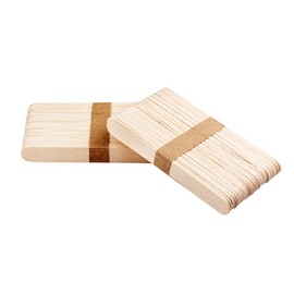 SILMII Wax Sticks Hair Removal Wood Waxing Craft Sticks Spatulas Applicators Durable Sticks Popsicle Stick for DIY (100PCS)