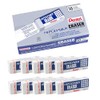 Pentel Hi-Polymer Block Eraser, Large, White, Pack of 10 (ZEH10PC10)