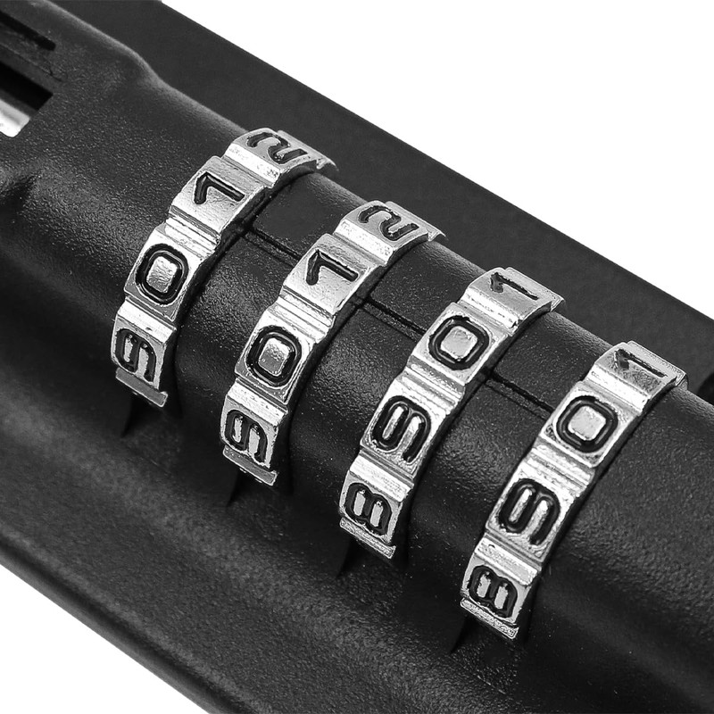 Alnicov Stainless Steel Combination Locking Bolt 4 Digit Sliding Lockable