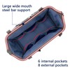 Oseeny 16-inch tool box Non-slip feet adjustable shoulder strap 14