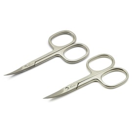 Mont Bleu Set of 2 Scissors: Nail Scissors & Cuticle Scissors made in Italy | sharpened in Solingen