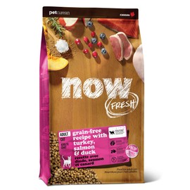 Now Fresh Dry Cat Food, Turkey, Salmon and Duck Recipe, 8 lbs - Grain Free Cat Food, Made with Real Meat and Fish