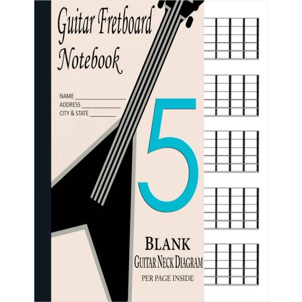 Guitar Fretboard Notebook (Blank Neck Diagram)