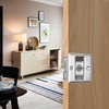 Eco-Fused Pocket Sliding Door Lock - Brushed Nickel Privacy Door