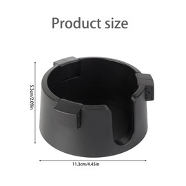 Fadcaer Anti-Spill Cup Holder,Adjustable Drink Holder for Boats,113 x 53mm Table Drink Coaster Desk Cup Holder with Anti-Slip Sticker,Couch Cup Holder for Home,Office,Coffee Cups,Water Bottles(Black)