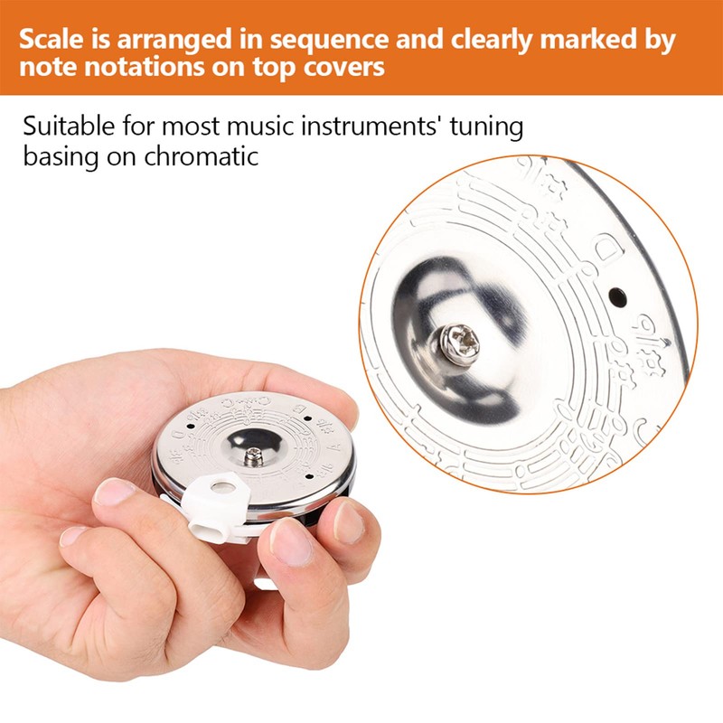 QANYEGN 13 Pitch Pipe Tuner, Sensitive Chromatic Tuner, Accurate C