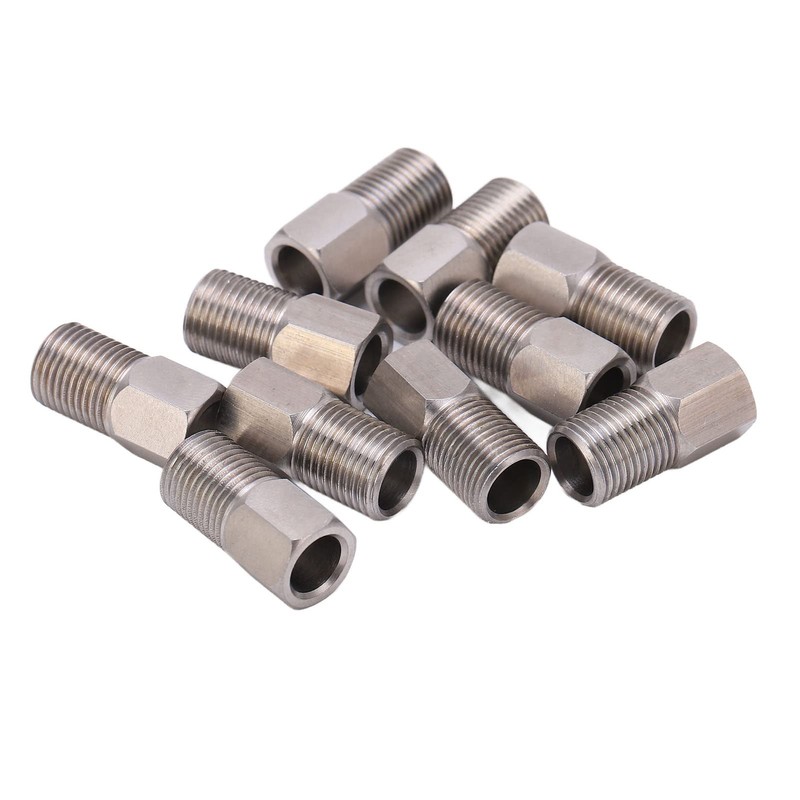 Stainless Steel Hydraulic Brake Hose Compression Nut 10pcs 8mm Screw